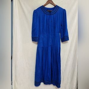 Vintage 80s RGY Blue Dress Size 12